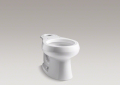 Kohler® 4197-0 Wellworth® Toilet Bowl, White, Round Front Shape, 12 in Rough-In, 14-1/2 in H Rim, 2.13 in Trapway