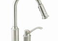 Moen® 7590CSL Aberdeen™ Kitchen Faucet, 1.5 gpm Flow Rate, Classic Stainless Steel, 1 Handles, 2 Faucet Holes, Function: Traditional, Domestic