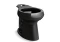 Kohler® 5393-7 HighLine® Toilet Bowl, Black, Round Front Shape, 12 in Rough-In, 16-1/2 in H Rim, 2-1/8 in Trapway