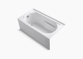 Kohler K-1184-LA-0 Devonshire 60 x 32 inch Alcove Bath with Intergral Apron - White