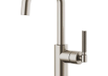Brizo® 61053LF-SS Bar Faucet, Litze™, Stainless Steel, 1 Handle, 1.8 gpm