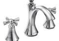 Moen® T4524 Wynford™ Bathroom Faucet, 1.2 gpm Flow Rate, 4-3/8 in H Spout, 8 to 16 in Center, Chrome, 2 Handles, Pop-Up Drain, Import