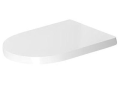 DURAVIT 0020190000 Removable Soft Close Toilet Seat, Elongated Bowl, Close Front Front, Plastic, White, Import