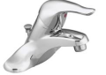 Moen® L4621 Chateau® Bathroom Faucet, Chrome, 1 Handles, Metal Pop-Up Drain, 1.5 gpm Flow Rate