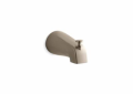 Kohler® 389-S-BV Wall Mounted Diverter Bath Spout, Devonshire®, 4-7/16 in, For Use With Model K-T395 Pressure-Balancing Bath/Shower, Slip-Fit Connection, Brass, Vibrant® Brushed Bronze