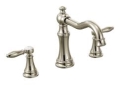 Moen® TS22103NL Weymouth™ Roman Tub Faucet Trim, 10 in Center, Polished Nickel, 2 Handles, Function: Traditional, Import