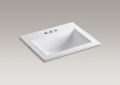 Kohler 2337-4-0 Self-Rimming Lavatory, Stately Design
