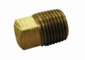 Jones Stephens™ B74303LF Square Head Solid Plug, 3/8 in Nominal, Bronze