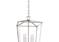 Visual Comfort CHC2164PN E. F. Chapman Darlana 4 Light 13 inch Polished Nickel Foyer Lantern Ceiling Light, E.F. Chapman, Small