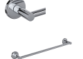ROHL LO124PC Lombardia Wall Mount 24" Single Towel Bar - Polished Chrome