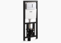 Kohler® 6284-NA Toilet Tank and Carrier System With Flush Actuator Plate, 0.8/1.6 gpf