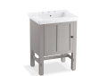 Kohler® 2604-1WT Tresham® Vanity, 32-1/2 in OAH x 23-3/4 in OAW x 18-1/4 in OAD, Floor Mount, Mohair Gray Cabinet