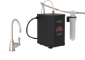 ROHL U.KIT1307LS-STN-2 Georgian Era C-Spout Hot Water Faucet Tank & Filter Kit - Satin Nickel