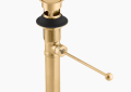 Kohler K-7114-A-2MB Premier Pop-Up Drain, Exposed, with Overflow - Vibrant Brushed Moderne Brass