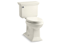 Kohler® 3819-96 2-Piece Toilet, Memoirs® Stately Comfort Height®, Elongated Bowl, 16-1/2 in H Rim, 12 in Rough-In, 1.6 gpf, Biscuit