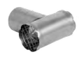 DuraVent® FSTT3 FasNSeal Termination Tee, Stainless Steel, 3 in Dia x 6 in L, 27 ga
