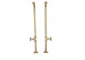 Barclay 4502MC-34-PN Freestanding Tub Supply With Stop, For Use With Wall Mount Faucets, Brass, Import