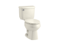 Sterling® 402215-96 2-Piece Toilet With Pro Force® Flushing Technology, Windham®, Elongated Bowl, 15 in H Rim, 12 in Rough-In, 1.6 gpf, Kohler® Biscuit