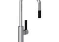 ROHL TR56D1LBAPC Tuario Pulldown Faucet - U Spout - Polished Chrome with Matte Black
