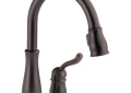 DELTA® 978-RB-DST Leland® Pull-Down Kitchen Faucet, 1.8 gpm Flow Rate, Venetian Bronze, 1 Handles, 2 Faucet Holes, Function: Traditional, Domestic