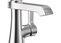 Moen® S6981 Flara™ Bathroom Faucet, Commercial, 1.2 gpm Flow Rate, 5-1/4 in H Spout, 1 Handles, Pop-Up Drain, 1 Faucet Holes, Chrome