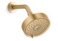 Kohler® 22170-G-2MB Purist® Multi-Function Showerhead, 1.75 gpm Max Flow, 3 Sprays, Wall Mount, 5-1/2 in Dia Head