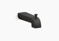 Kohler K-97089-BL Pitch(R) Wall-Mount Diverter Bath Spout - Matte Black