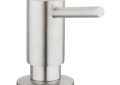 GROHE 40536DC0 Contemporary Soap Dispenser, SuperSteel, 15 oz Capacity, Deck Mount, Brass