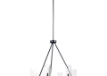 Maxim Lighting 25255CLBK Sentinel 6-Light Chandelier - Black