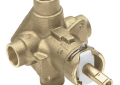 Moen® 2520 M-Pact® Rough-In Valve, 1/2 in C Inlet x 1/2 in C Outlet, Brass Body, Domestic