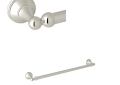 ROHL U.6640PN Georgian Era Wall Mount 19 1/2" Single Towel Bar - Polished Nickel