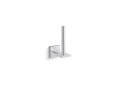 Kohler® 23289-CP K-23289 Square Vertical Toilet Paper Holder, 5-3/4 in H, Zinc, Polished Chrome