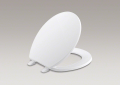 Kohler® 4775-0 Brevia™ Toilet Seat, Round Bowl, Closed Front, Plastic, White, Quick Release Hinge