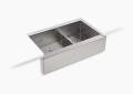 Kohler K-5416-NA Strive(R) Smart Divide(R) 35-1/2" Undermount Double-Bowl Farmhouse Kitchen Sink