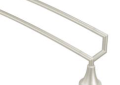 Moen® YB5822BN Double Towel Bar, Icon™, 24 in L Bar, 5.71 in OAD x 3.48 in OAH, Aluminum, Brushed Nickel, Import