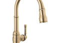 DELTA® 9190T-CZ-DST Broderick™ Pulldown Kitchen Faucet, 1.8 gpm Flow Rate, Brilliance® Champagne Bronze, 1 Handles, 1 Faucet Holes, Function: Traditional, Commercial/Residential
