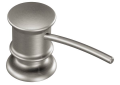 Moen® 3944SRS 3944 Soap Dispenser, 18 oz Capacity, Deck Mount, Metal, Import