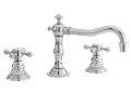 Newport Brass® 930/26 Model 930 Chesterfield Widespread Lavatory Faucet, 1.2 gpm Flow Rate, 3-5/16 in H Spout, 8 to 20 in Center, Polished Chrome, 2 Handles, Pop-Up Drain
