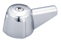 Central Brass G-523-H Hot Canopy Handle With Screw, For Use With Kitchen/Lavatory Faucet, 1-Lever Handle, Metal, Polished Chrome