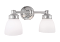 Norwell 8792-CH-OP Spencer 2 Light 15 inch Chrome Wall Sconce Wall Light