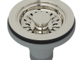 Rohl® 738PN Luxury Manual Basket Strainer Mini, Polished Nickel, Import
