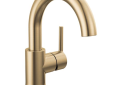 DELTA® 559HA-CZ-DST Trinsic® Lavatory Faucet, Commercial, 1.2 gpm Flow Rate, 5-3/4 in H Spout, 1 Handles, Push Pop-Up Drain, 1 Faucet Holes, Champagne Bronze, Function: Traditional