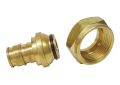Uponor Q4020375 Manifold Fitting Assembly, 3/8 in Nominal, ProPEX® R20 Threaded End Style, Brass, Domestic