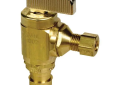 Uponor LF4786025 1/2 inch Expansion x 3/8 inch Compression ProPEX Lead Free Brass Straight Stop Valve