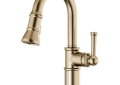 Brizo® DIAMOND™ Seal 63925LF-GL Artesso® Seal Prep Kitchen Faucet, 1.8 gpm Flow Rate, Luxe Gold, 1 Handles, Function: Traditional