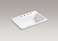Kohler 5832-4-0 Self-Rimming Kitchen Sink
