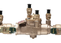 Watts LF009M3-QT 0391003 3/4 inch Female Lead Free Bronze Body Reduced Pressure Backflow Preventer with Quarter Turn Valves