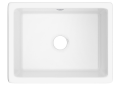 ROHL UM2318WH Classic Shaker Single Bowl Inset or Undermount Fireclay Secondary Kitchen or Laundry Sink - White