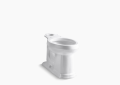 Kohler® 4397-0 Devonshire® Comfort Height® Toilet Bowl, White, Elongated Shape, 12 in Rough-In, 2-1/8 in Trapway