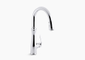 Kohler® 560-2BZ Bellera® Kitchen Sink Faucet, 1.8 gpm Flow Rate, Oil Rubbed Bronze, 1 Handles, 1 or 3 Faucet Holes, Function: Traditional
